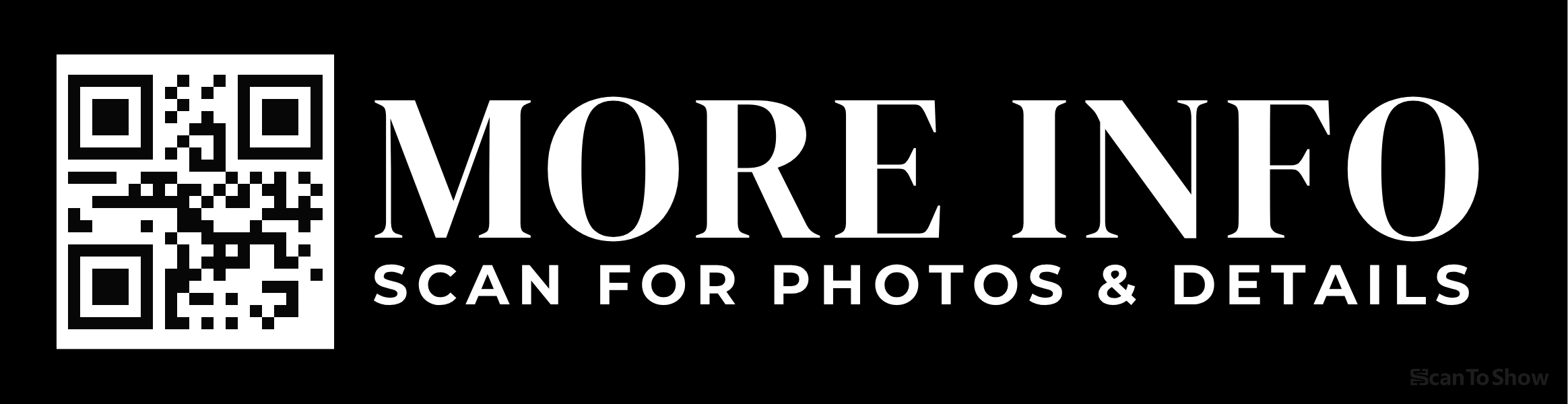 More Info rider, bold style, black & white