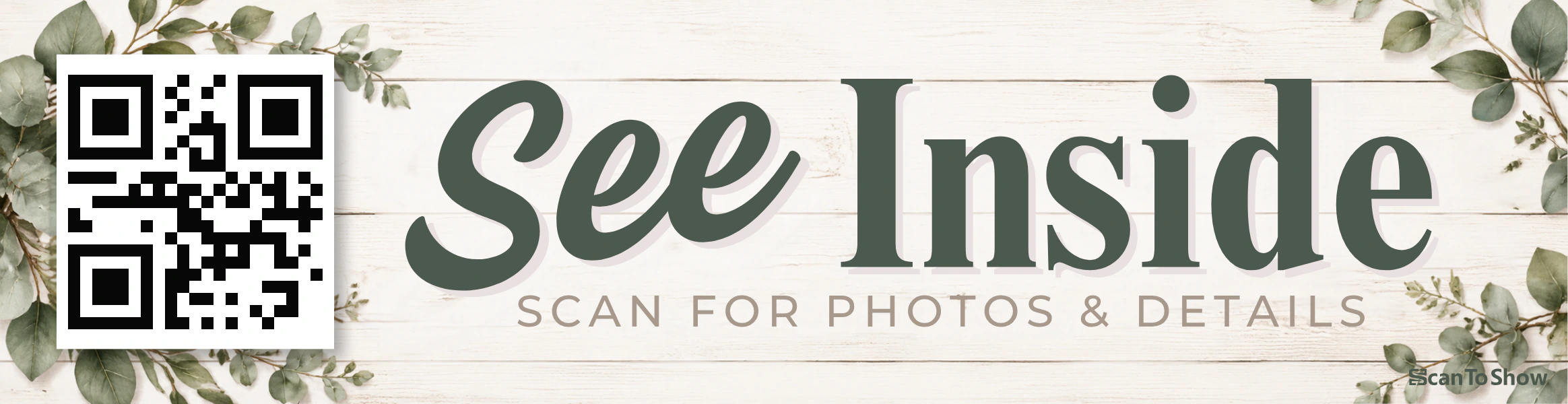 See Inside rider, boutique style, farmhouse greenery
